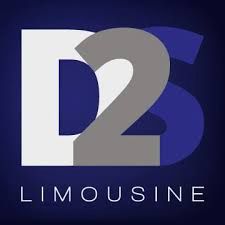 D2S Limousine logo on dark background.