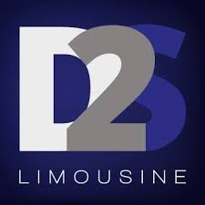 Logo of D2S Limousine with a dark blue background.